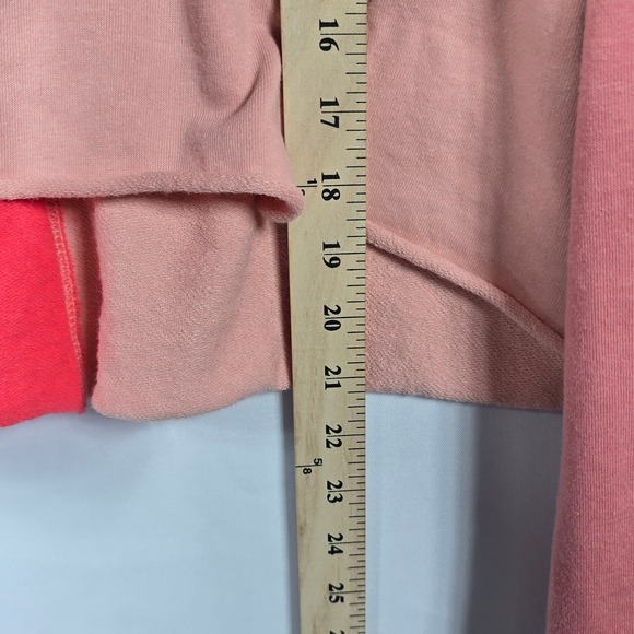 Wild Fable Color Block Pullover Sweatshirt Raw Hem Cropped LS‎ Trendy Woman XXL - Picture 5 of 7